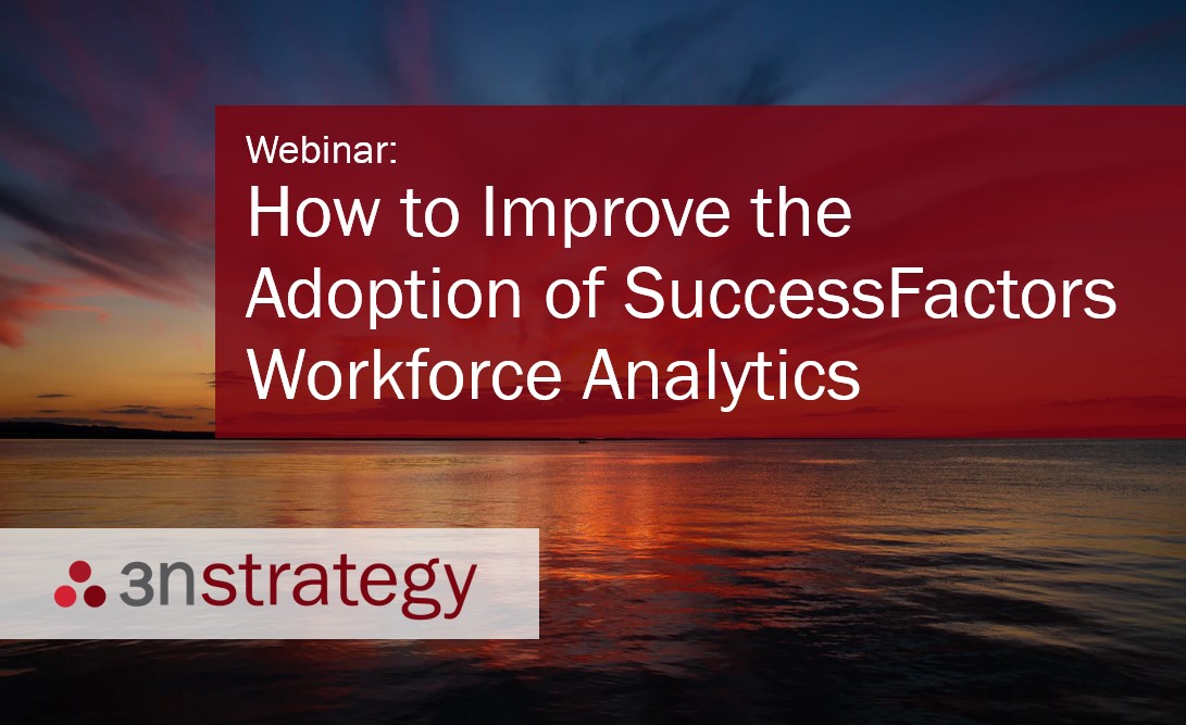 3n Strategy How to Improve the Adoption of SuccessFactors Workforce Analytics 3n Strategy How to Improve the Adoption of SuccessFactors Workforce Analytics